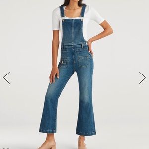Cropped Georgia Overall in Empire Blue (WORN ONCE)